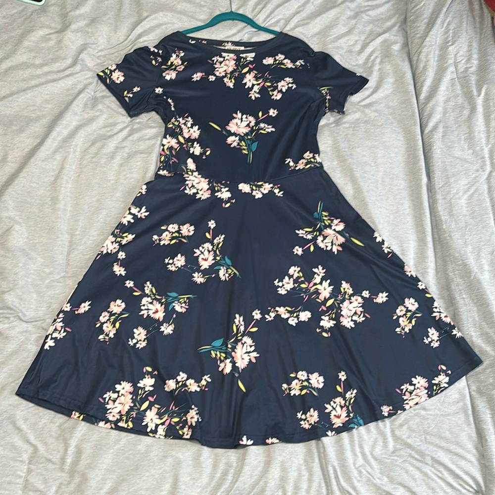 Huhot Long Dress Short Sleeve XL